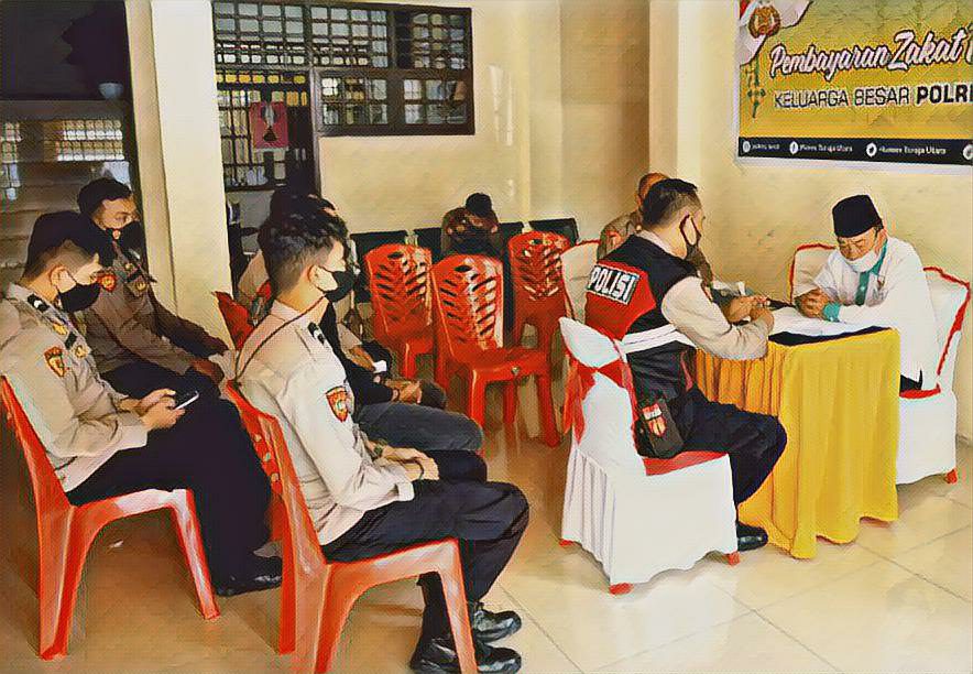 Baznas Layani Pembayaran Zakat dan Infaq Personel Polres Toraja Utara
