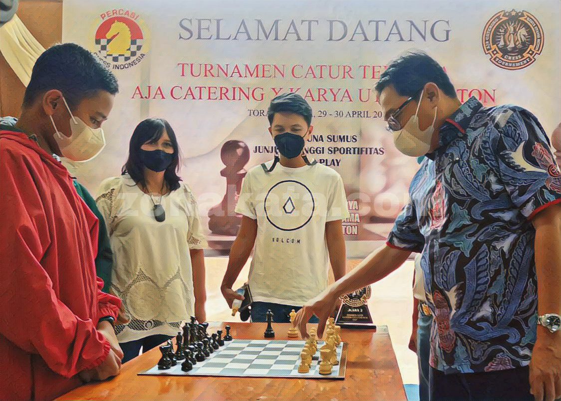 Buka Turnament Catur, Wabup Dedi Harap Keinginan Ketum PMTI Terwujud