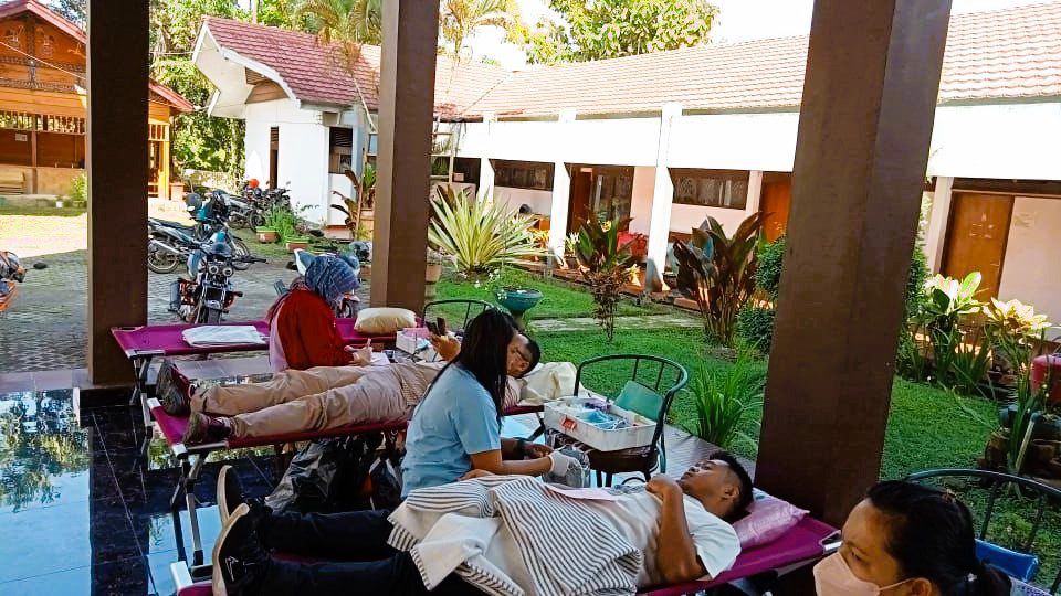 Satuan Karya Wanabakti Kwartir Toraja Utara Gelar Aksi Donor Darah untuk Bantu Pemerintah