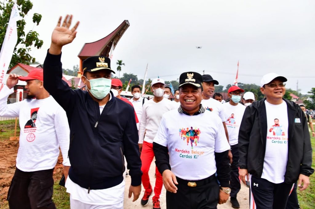 Bupati dan Pelajar Toraja Utara, Apresiasi Gerakan Anti Mager Inisiasi Gubernur Andi Sudirman