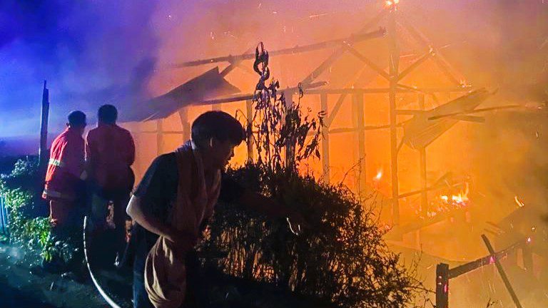 Kebakaran di Sangbua Toraja Utara Hanguskan Satu Rumah Beserta Empat Penghuninya
