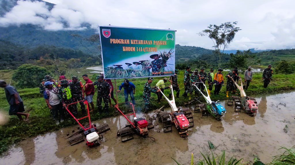 Kodim 1414 Tana Toraja Jalin Kerjasama di Bidang Pertanian dengan Lembang Uluwai