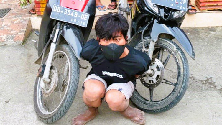 Curi Motor, Paulus Pemuda Mengkendek Kembali Harus Merasakan Dinginnya Lantai Penjara