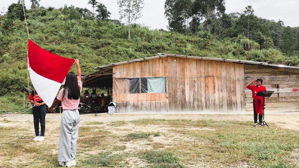 Sederhana Namun Bermakna, Perayaan HUT RI ke-77 Di Wilayah Perbatasan Toraja-Luwu