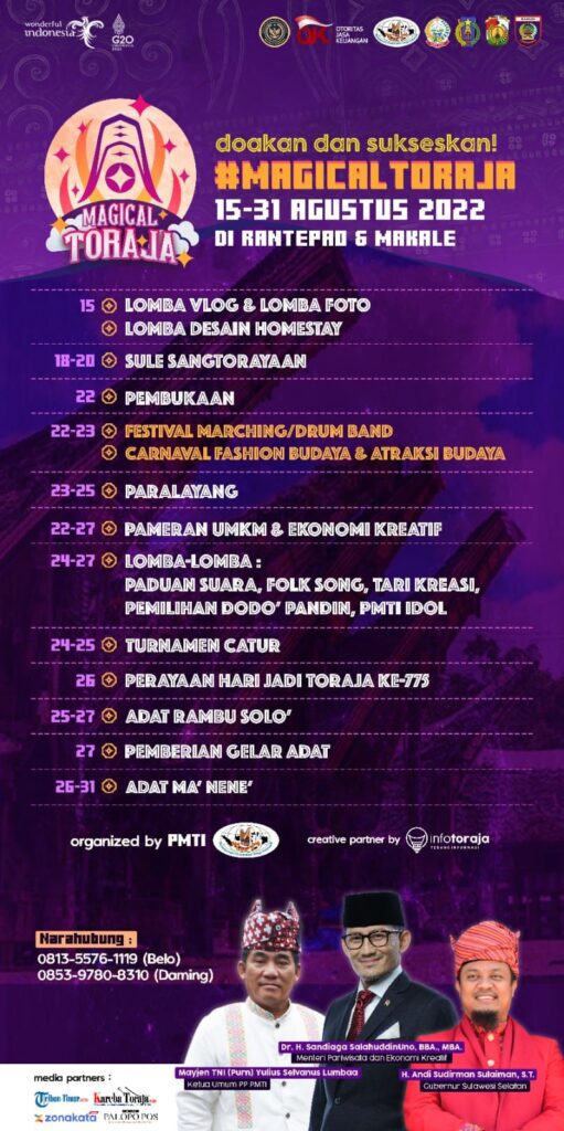 Sekjen PMTI: Kapolda Sulsel dan Pejabat Penting Bakal Hadiri Magical Toraja 2 Sekjen PMTI: Kapolda Sulsel dan Pejabat Penting Bakal Hadiri Magical Toraja
