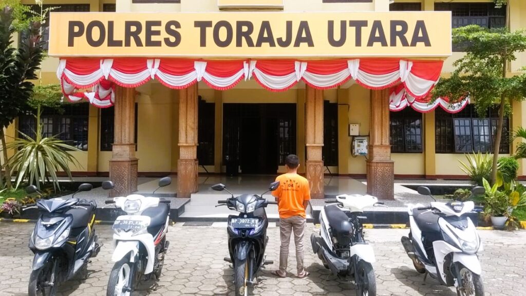 20 Hari Ops Sikat Kepolisian, Polres Toraja Utara Tangkap 10 Pencuri
