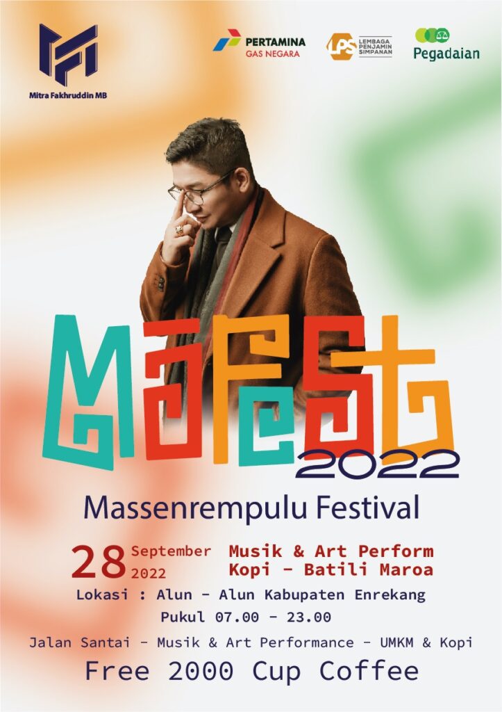 Pasha Ungu Bakal Ramaikan Ajang Massenrempulu Festival 2022 di Enrekang