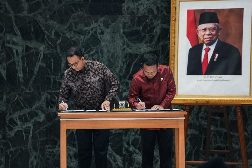 Anies Baswedan dan Andi Sudirman Teken MoU Pengembangan Potensi Daerah