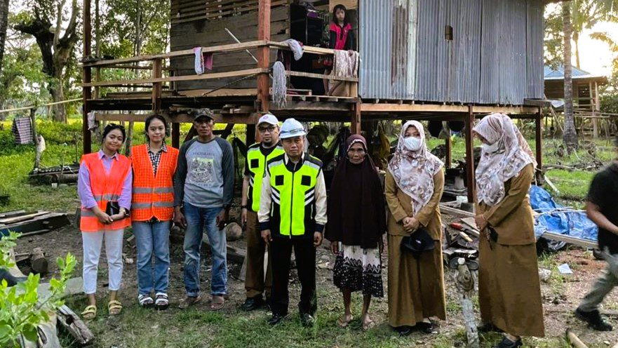 Disperkimtan Sulsel Rehab 11 Rumah Korban Bencana di Wajo