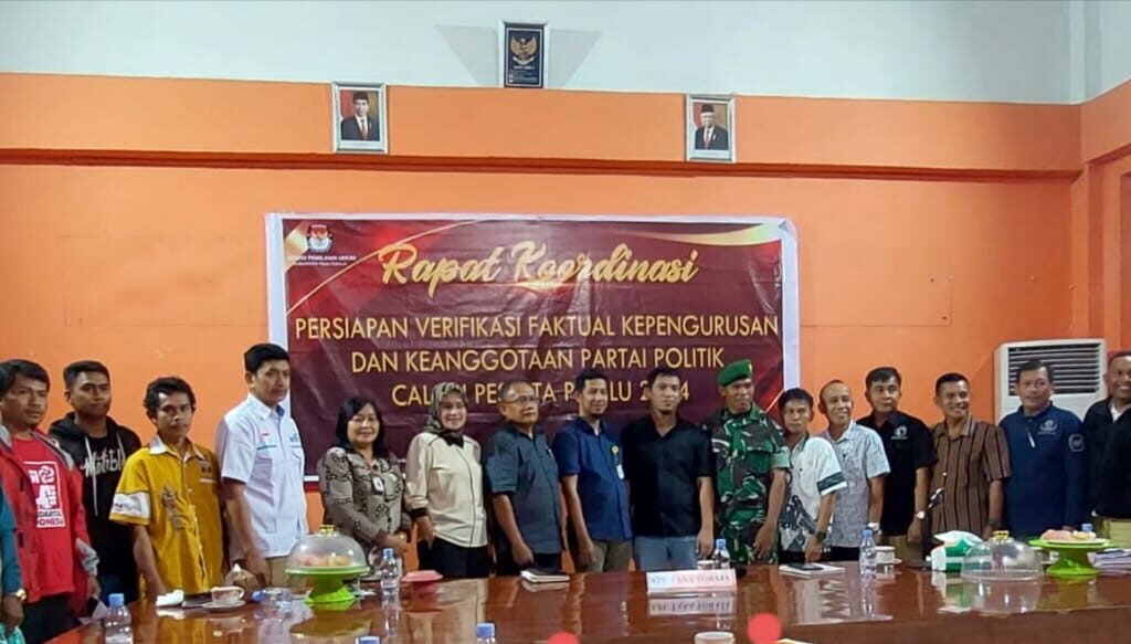 Jelang Verifikasi Faktual Parpol, KPU Tana Toraja Gelar Rakor Dengan Stakeholder Terkait