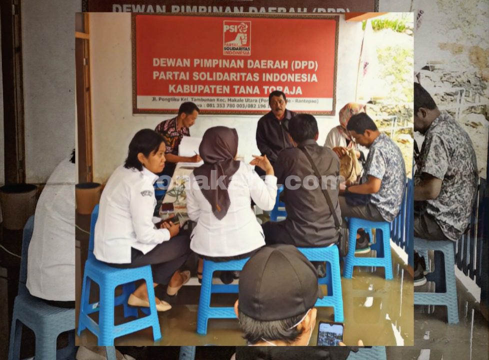 Tengah Diverifikasi Faktual, Kantor PSI Tana Toraja Kebanjiran