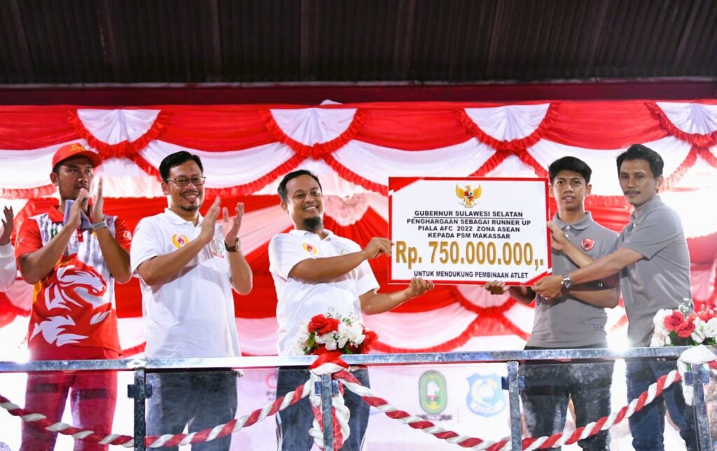 Runner Up AFC Zona ASEAN, PSM Makassar Dapat Bonus Rp750 Juta dari Gubernur