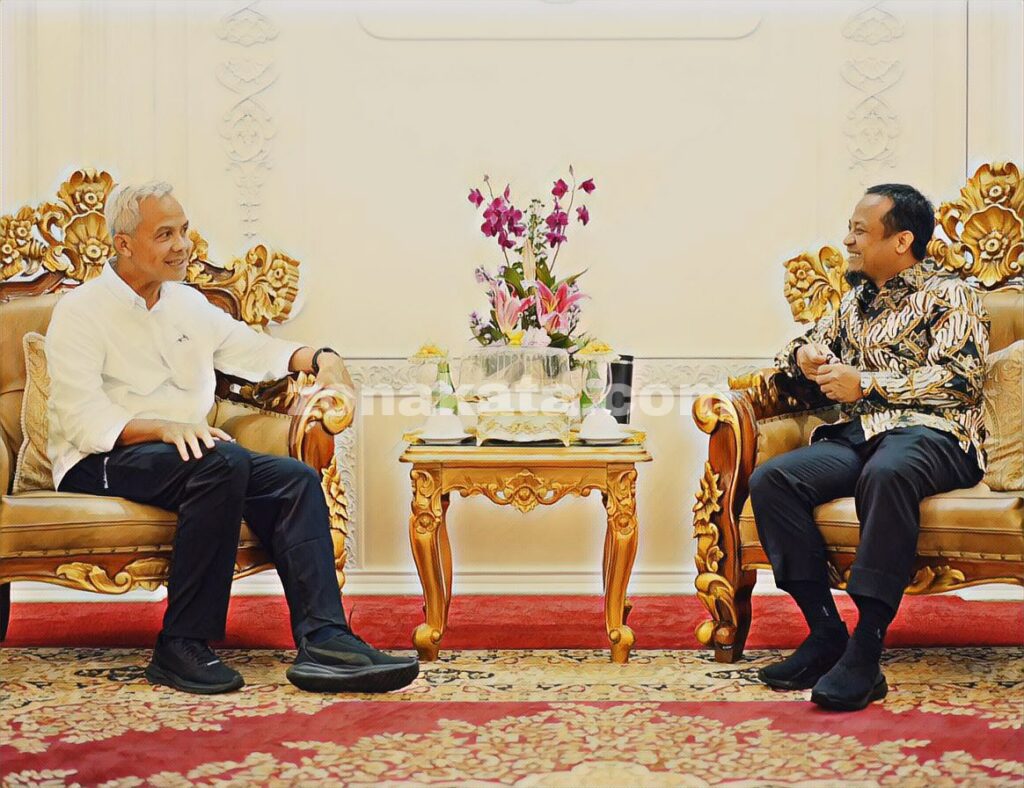 Bertemu Dengan Andi Sudirman, Ganjar Pranowo Bahas G2G dan B2B Jateng-Sulsel
