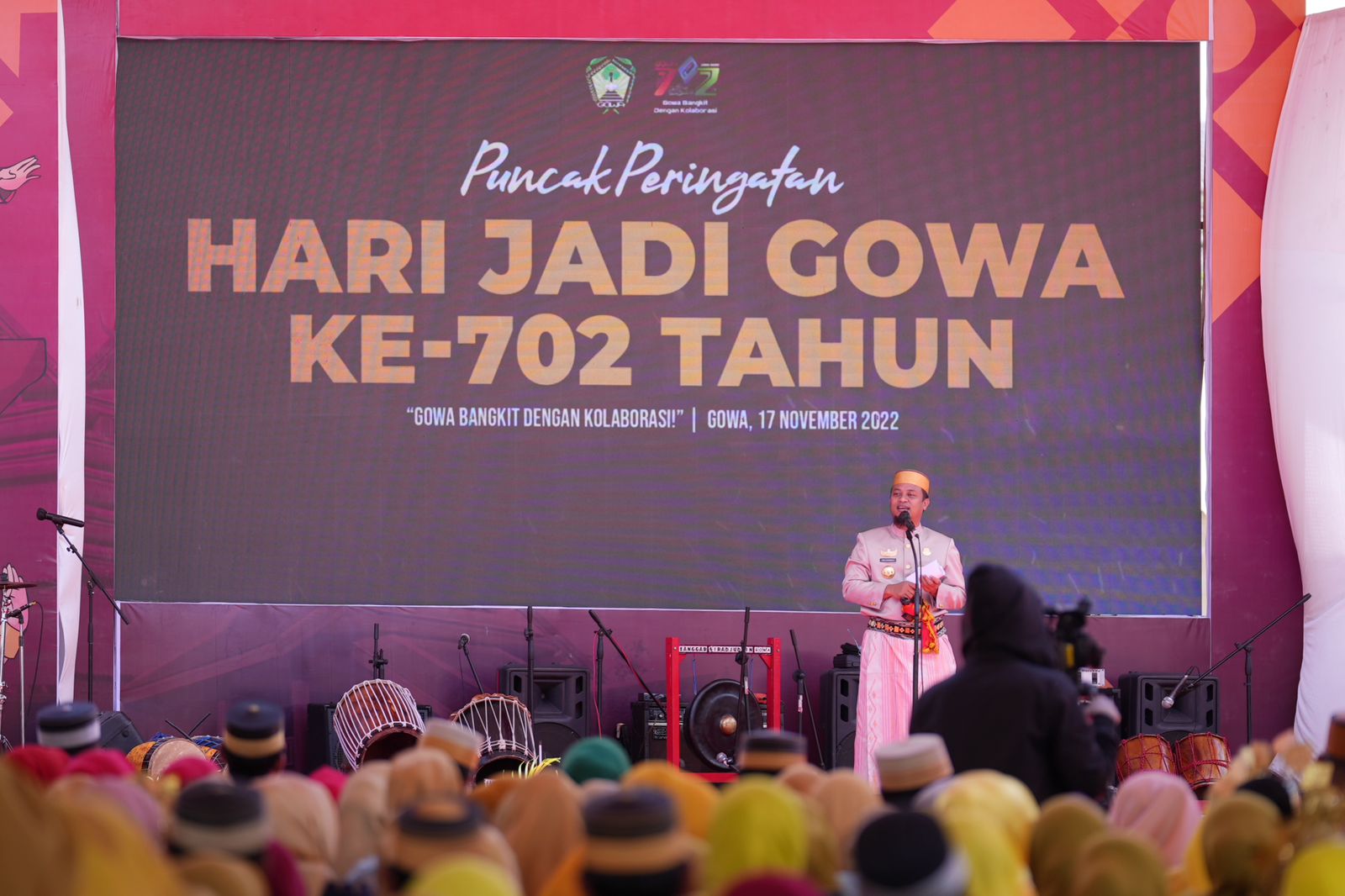 702 Tahun Kabupaten Gowa, Gubernur Berikan Bantuan Penanganan Banjir Hingga Bibit Pertanian