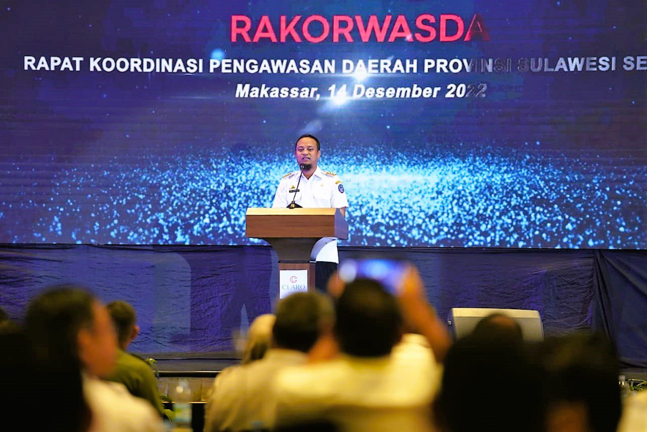 Gubernur Andi Sudirman Buka Rapat Koordinasi Pengawasan Daerah Provinsi Sulsel