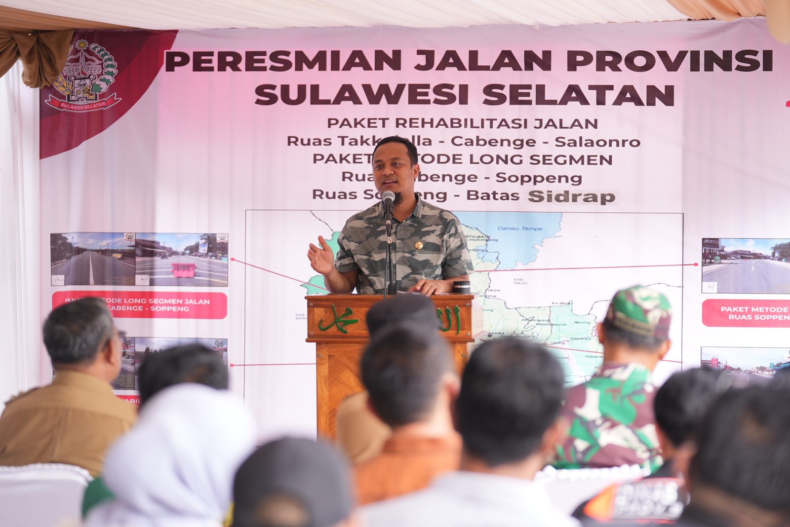 Gubernur Andi Sudirman Resmikan Dua Ruas Jalan Provinsi Sepanjang 50 KM di Soppeng