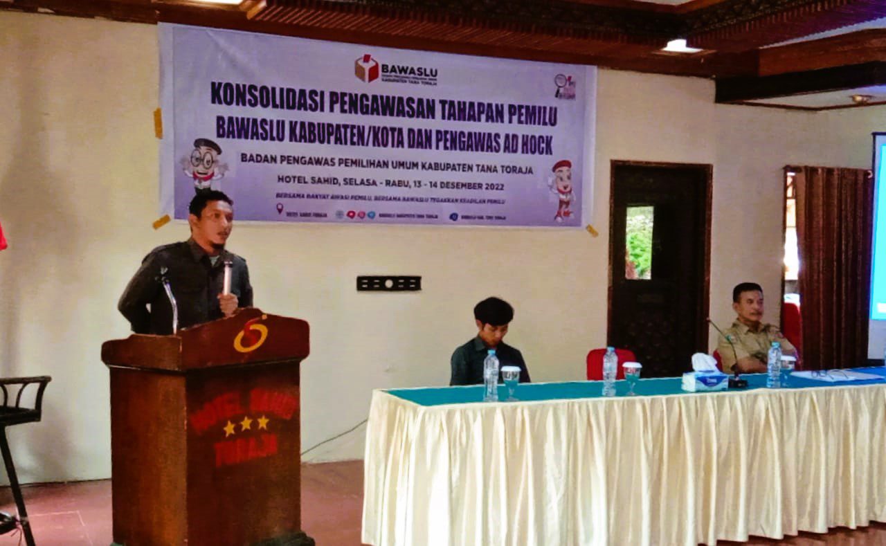 Panwaslu Kecamatan di Tana Toraja Diminta Tak Gagap Aturan Pemilu