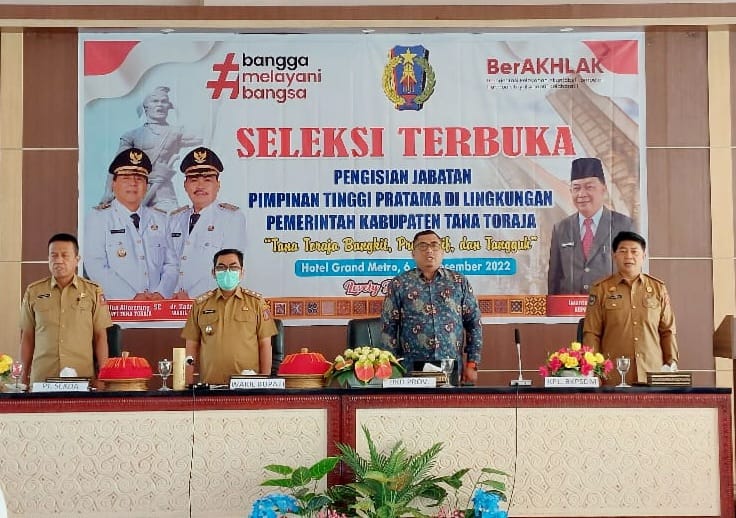 26 Pejabat Eselon III Pemkab Tana Toraja Ikut Seleksi Jabatan Pimpinan Tinggi Pratama.