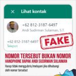 Awas! Modus Penipuan WhatsApp Mengaku Sebagai Gubernur Sulsel