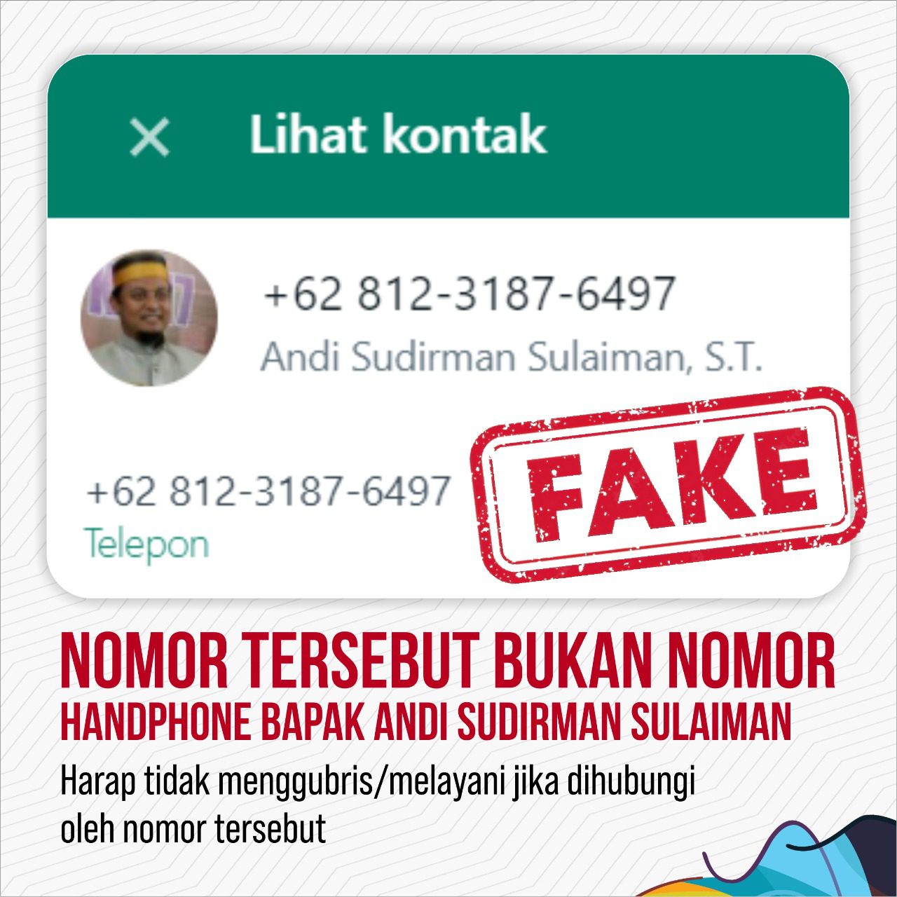 Awas! Modus Penipuan WhatsApp Mengaku Sebagai Gubernur Sulsel