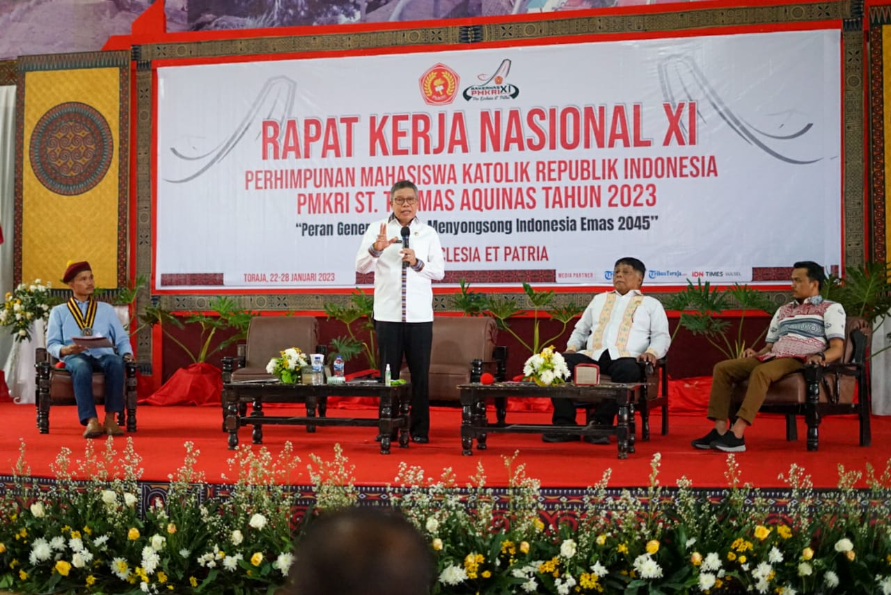 Wamendag Jerry Sambuaga dan Taufan Pawe Jadi Pemateri di Rakornas PMKRI di Toraja