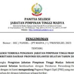 Lelang Jabatan Sekda Sulsel Dibuka, Ini Syarat dan Tahapannya