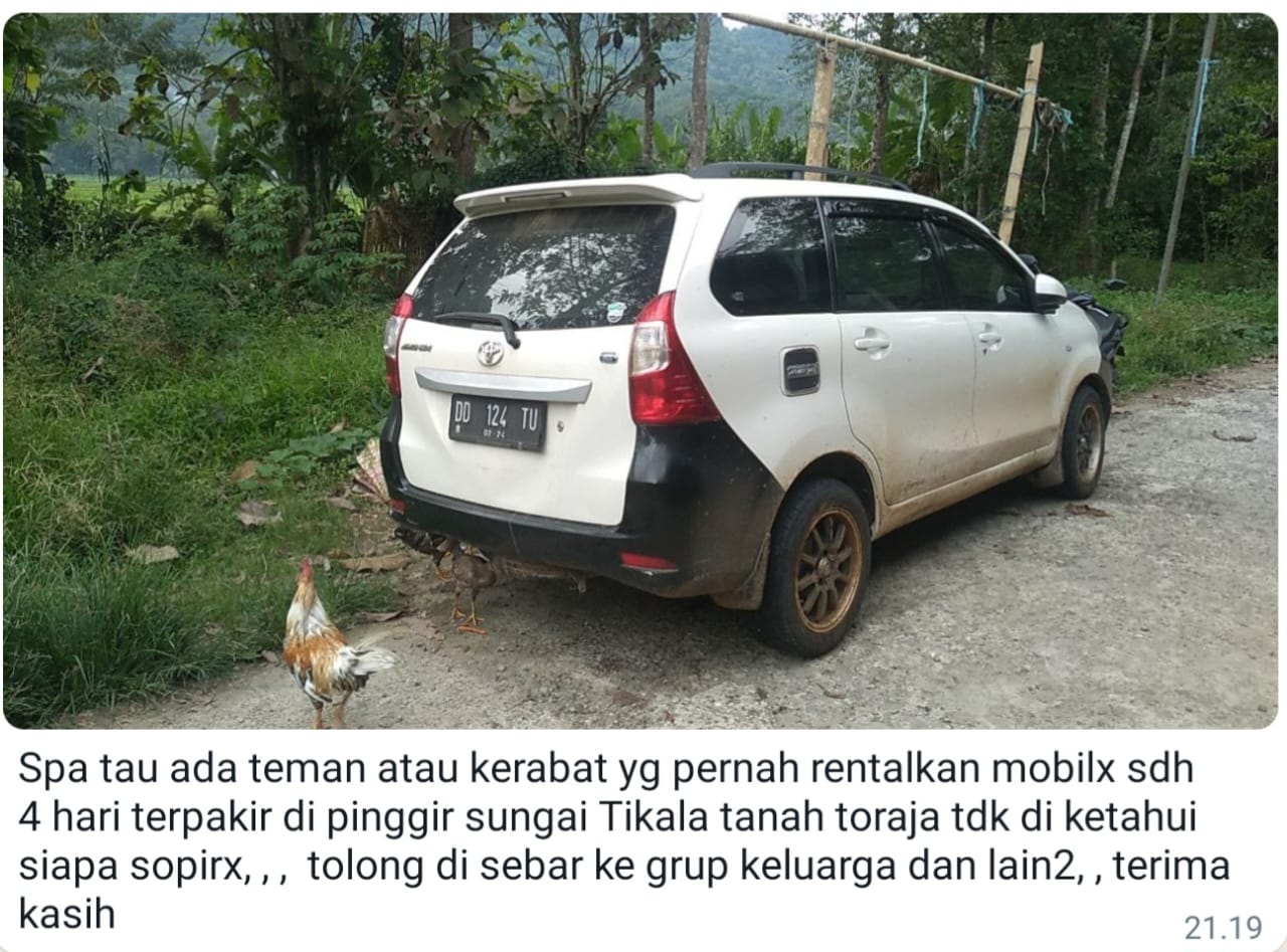 Diduga Terkait Penculikan Anak, Polisi Telusuri Mobil Berplat Ganda Terparkir di Pinggir Sungai Tikala