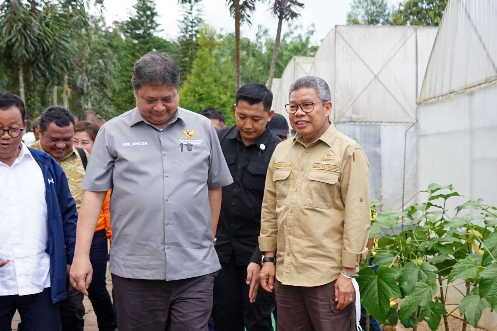 Taufan Pawe Dampingi Airlangga Hartarto dan Agus Gumiwang Kunker ke PT Vale Sorowako