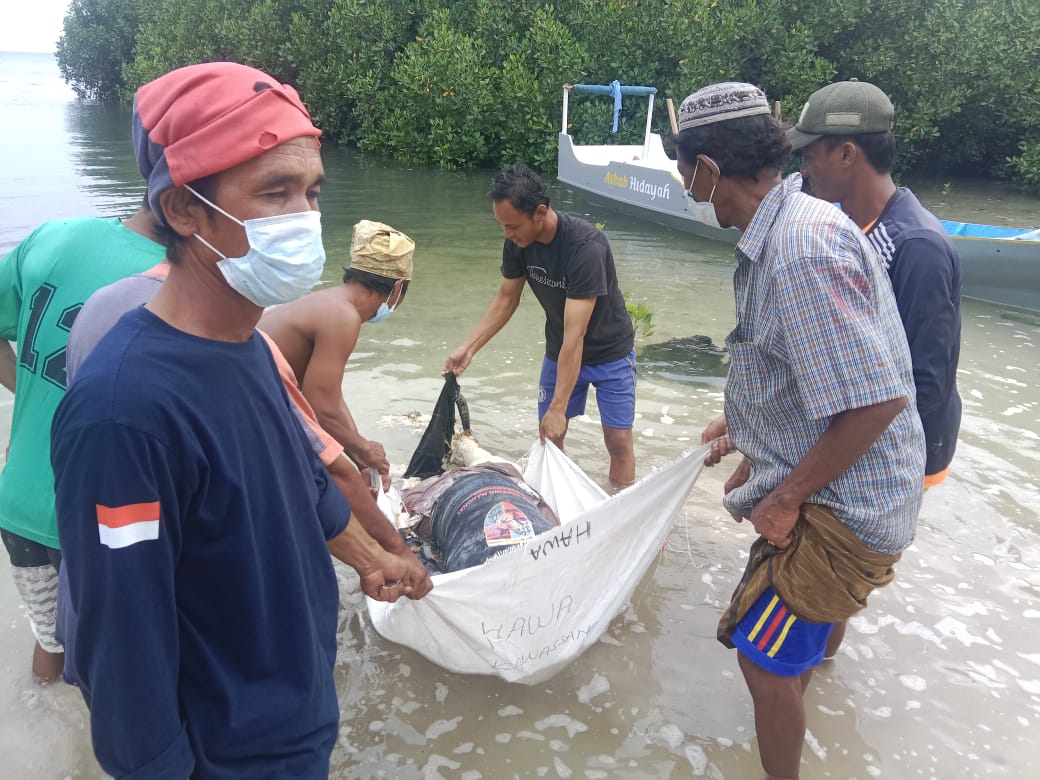 Mayat Pria Tanpa Identitas Ditemukan Mengapung di Perairan Pulau Kawassang Pangkep