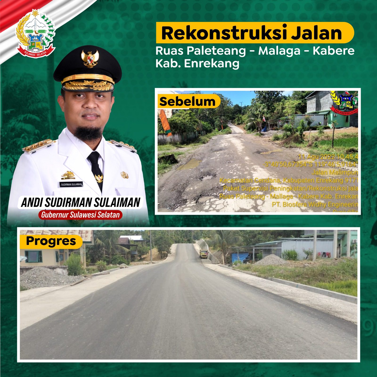 Jalan dan Jembatan Rusak pada Ruas Kabere di Enrekang Segera Rampung 2 Jalan dan Jembatan Rusak pada Ruas Kabere di Enrekang Segera Rampung