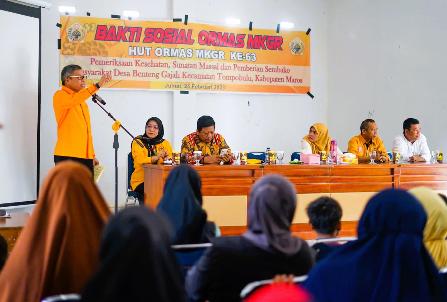 HUT MKGR Sulsel ke-63, Airlangga Presiden Menggema