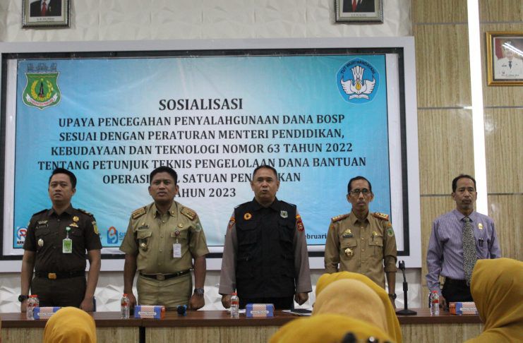 Dikbud Pinrang Gencar Sosialisasi Pencegahan Penyalahgunaan Dana BOSP