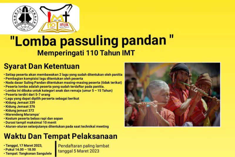 Jangan Lewatkan! Lomba Passuling Pandan, Musik Tradisional Toraja