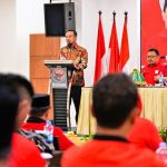 Dibuka Sekjen Hasto Kristiyanto, Gubernur Beri Sambutan di Rakor Tiga Pilar PDIP Sulsel