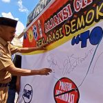 Bawaslu Tana Toraja dan Aliansi Cipayung Deklarasi Demokrasi Sehat di Makale