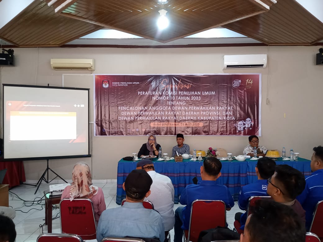 KPU Parepare Sosialiasi PKPU Pencalonan Bacaleg, KPU : Ini Harus Jadi Pedoman