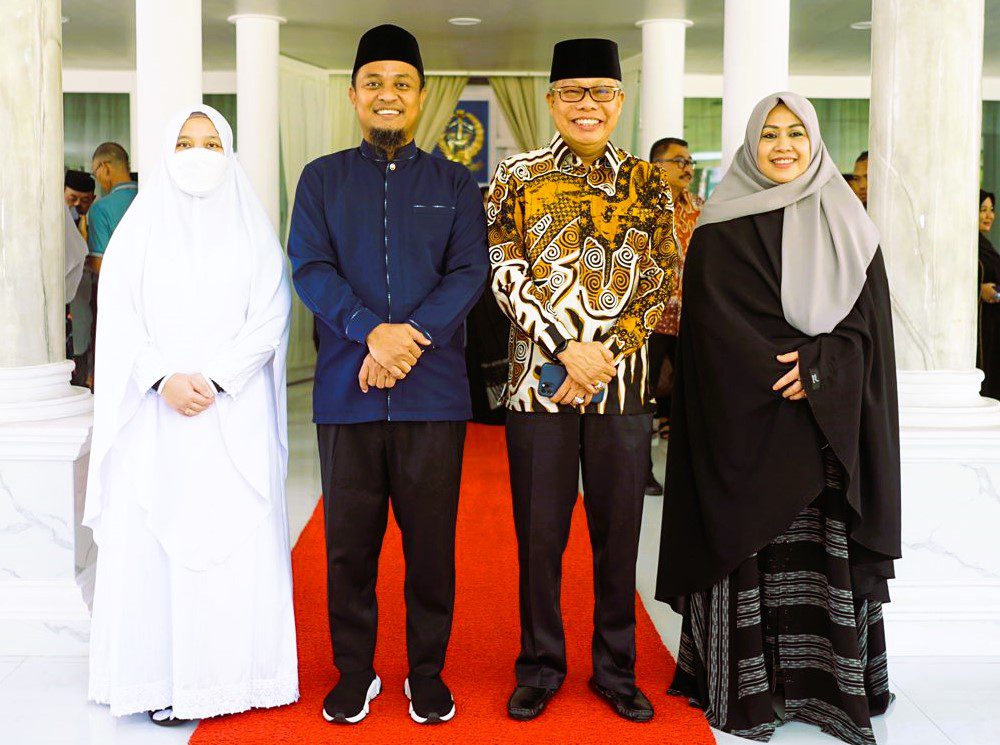 Taufan Pawe Hadiri Halal Bihalal Gubernur Sulsel Andi Sudirman