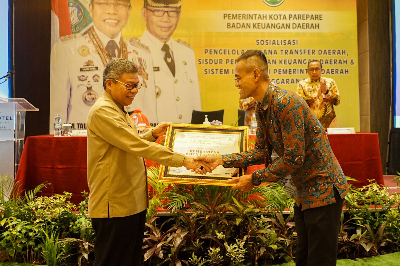 Pemkot Parepare Kategori Penyaluran DAK Fisik Tertinggi di Sulsel, Kementerian Keuangan Beri Penghargaan