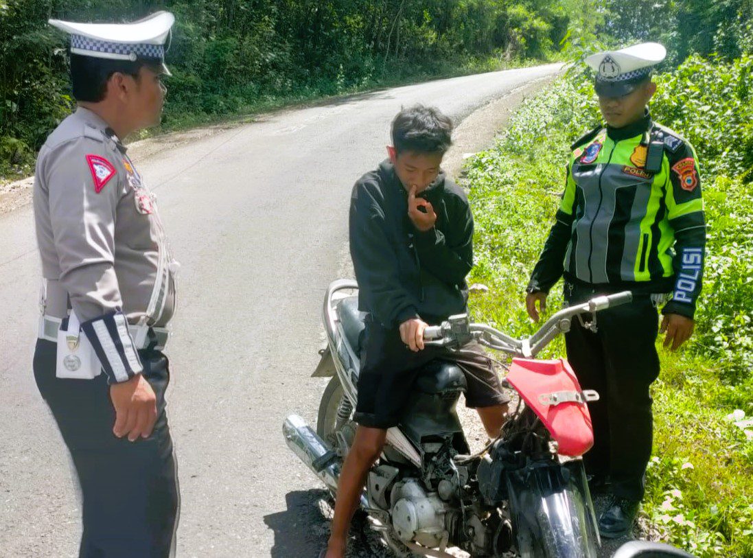Sasar Pelosok, Satlantas Polres Tana Toraja Amankan Pengguna Knalpot Bising
