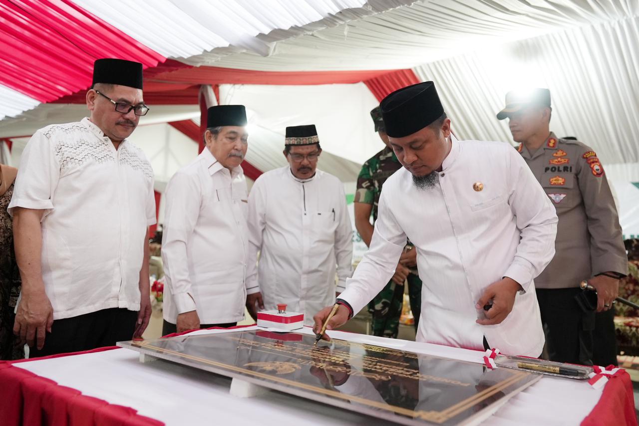 Gubernur Andi Sudirman Sulaiman Resmikan Pondok Pesantren Tahfidzul Qur’an Ibrahim di Sidrap