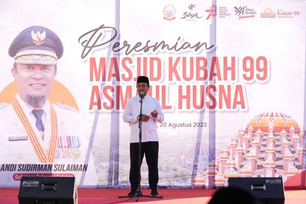 Diresmikan Gubernur Andi Sudirman, Masjid Kubah 99 Asmaul Husna Jadi Salah Satu Masjid Unik di Indonesia