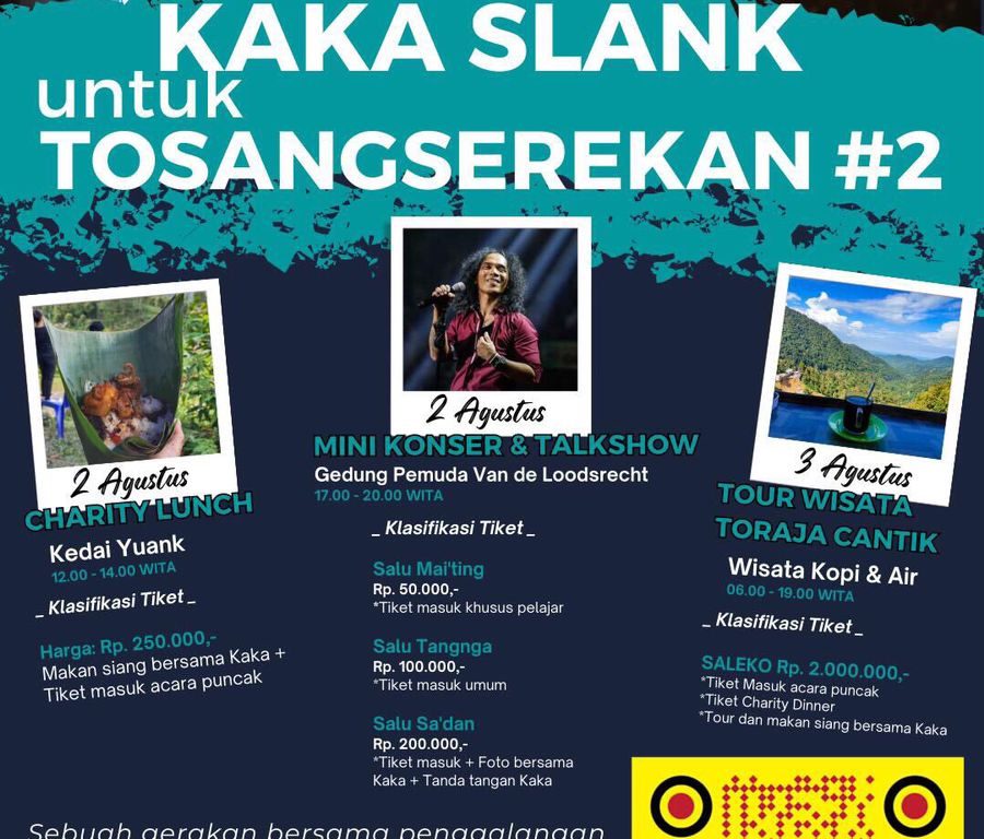 Kaka 'Slank' Konser Mini di Toraja Utara Kampanye Jaga Sungai Sa’dan
