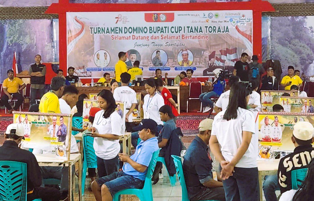 Wakili Tana Toraja, Tim Tallangsura Sabet Juara 3 Turnamen Domino Bupati Cup I