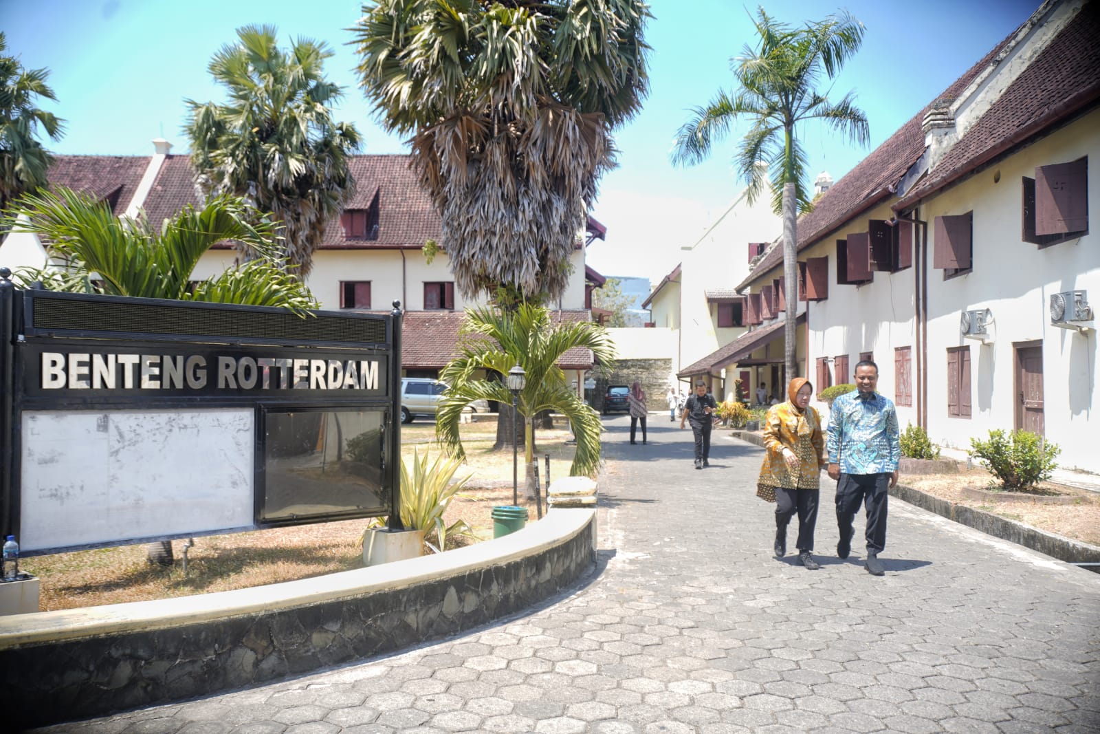 Kunker di Makassar, Menteri Sosial Bertemu dengan Andi Sudirman di Benteng Rotterdam