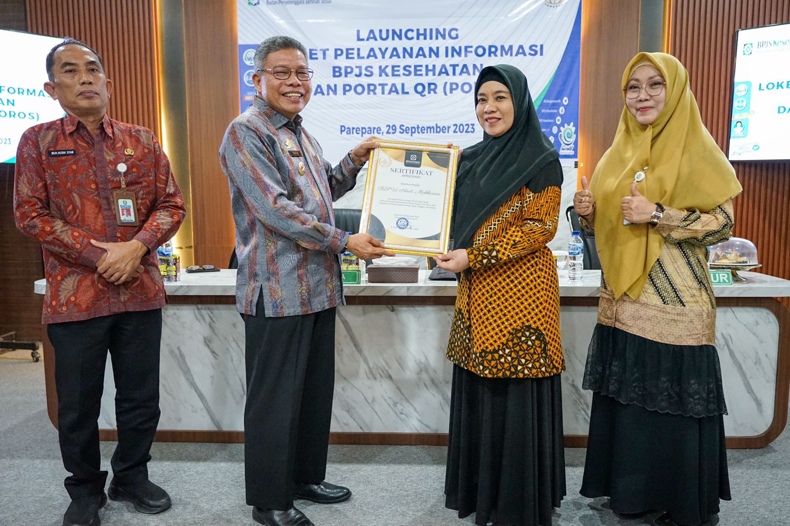 Hadirkan Mutu Kesehatan Terbaik di RSUD Andi Makkasau Parepare, Taufan Pawe Raih Penghargaan dari BPJS Kesehatan