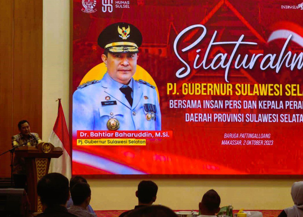 Pj Gubernur Bahtiar Silaturahmi Bersama Insan Pers di Sulawesi Selatan
