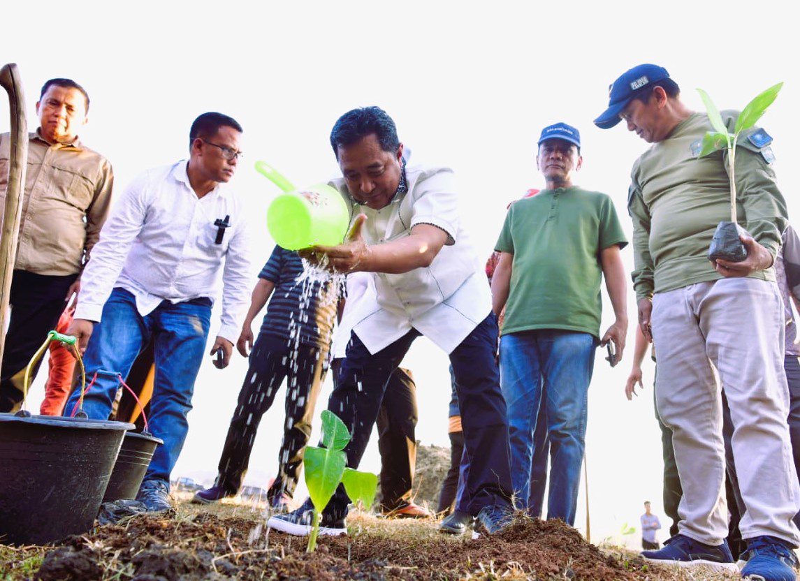 Mulai Budidaya Pisang, Pj Gubernur Sulsel Tanam Perdana di Mare