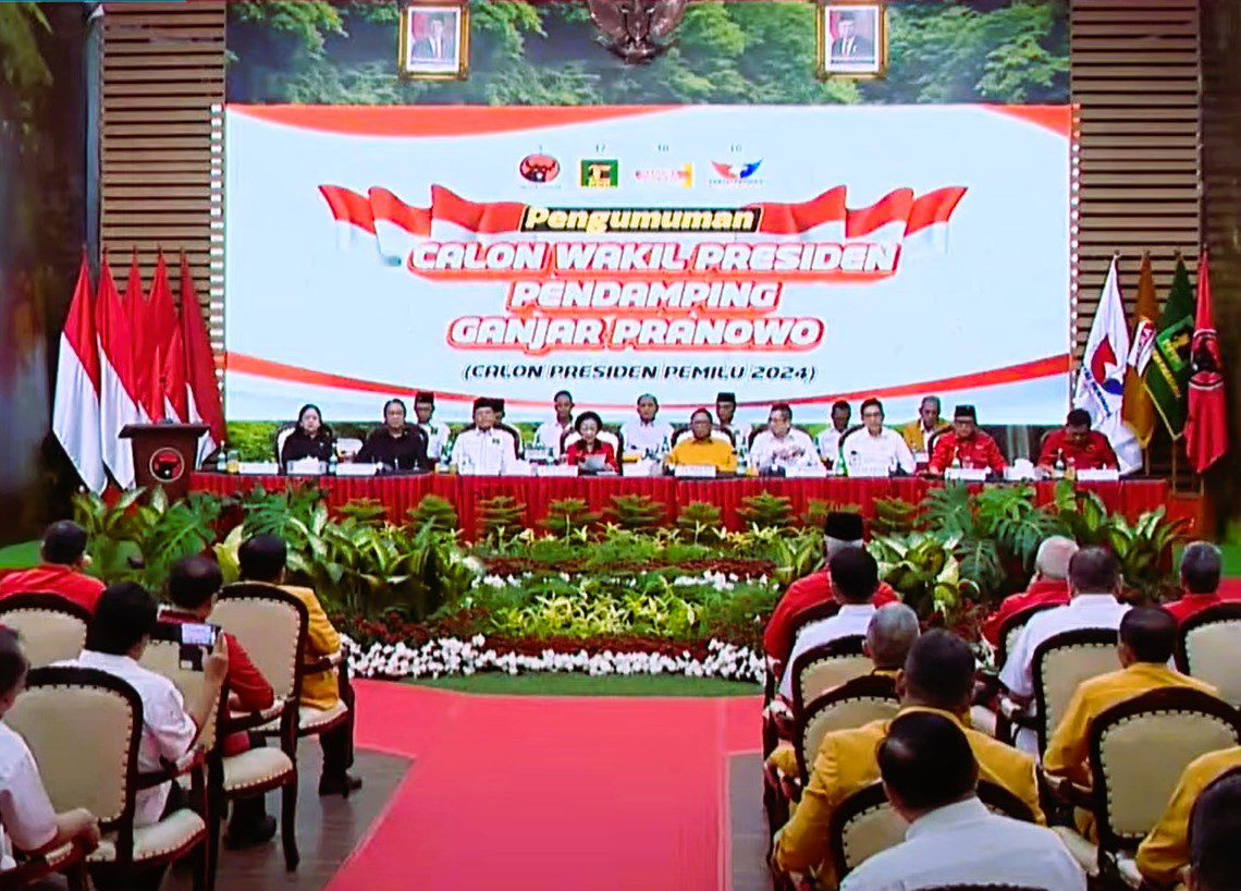 Menko Polhukam Mahfud Md Resmi Jadi Cawapres Ganjar Pranowo