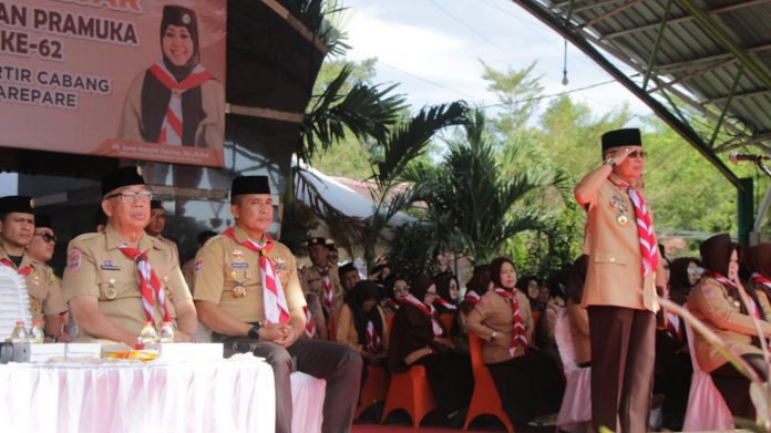 Taufan Pawe Pimpin Apel Gerakan Pramuka ke-62