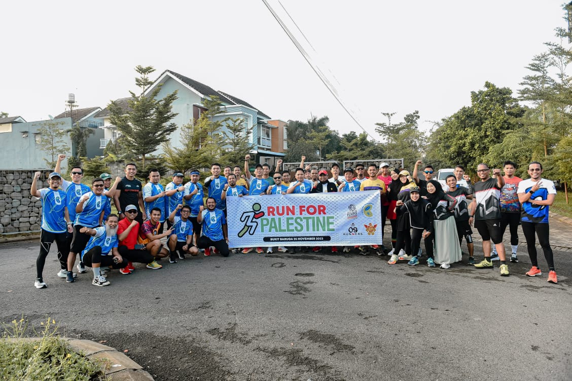 “RUN FOR PALESTINE” Kumpulkan Donasi 20 Juta Rupiah untuk Palestina